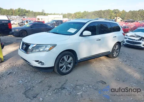 2014 Nissan Pathfinder S/Sv/Sl/Platinum z USA, uszkodzony, nr VIN 5N1AR2MM5EC693801